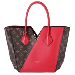 Louis Vuitton Monogram Kimono MM Brown Red Tote Bag Canvas Shoulder Bag M40459